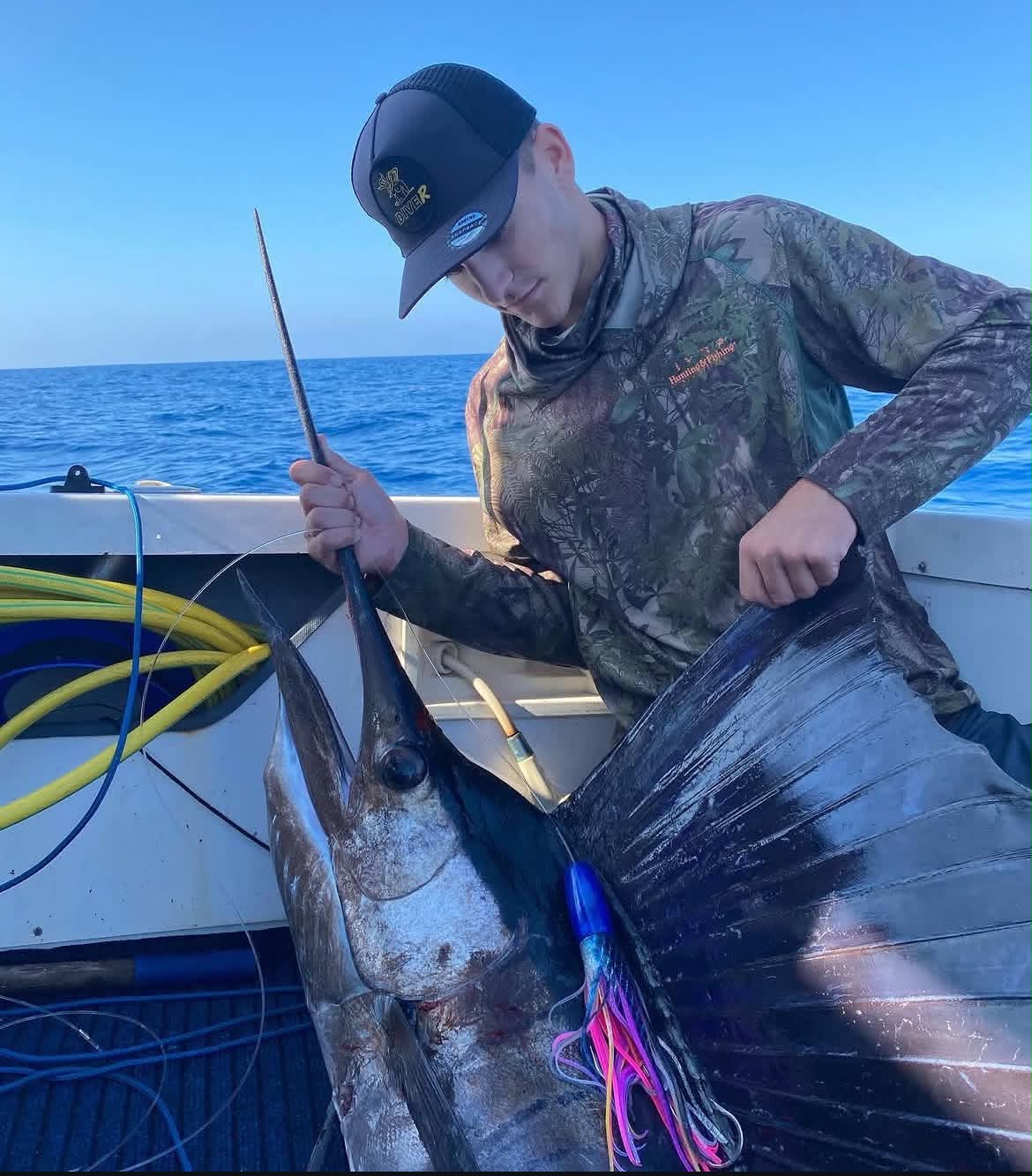 Espadon voilier attrapé sur un GB Lures pendant la BIG GAME 2023